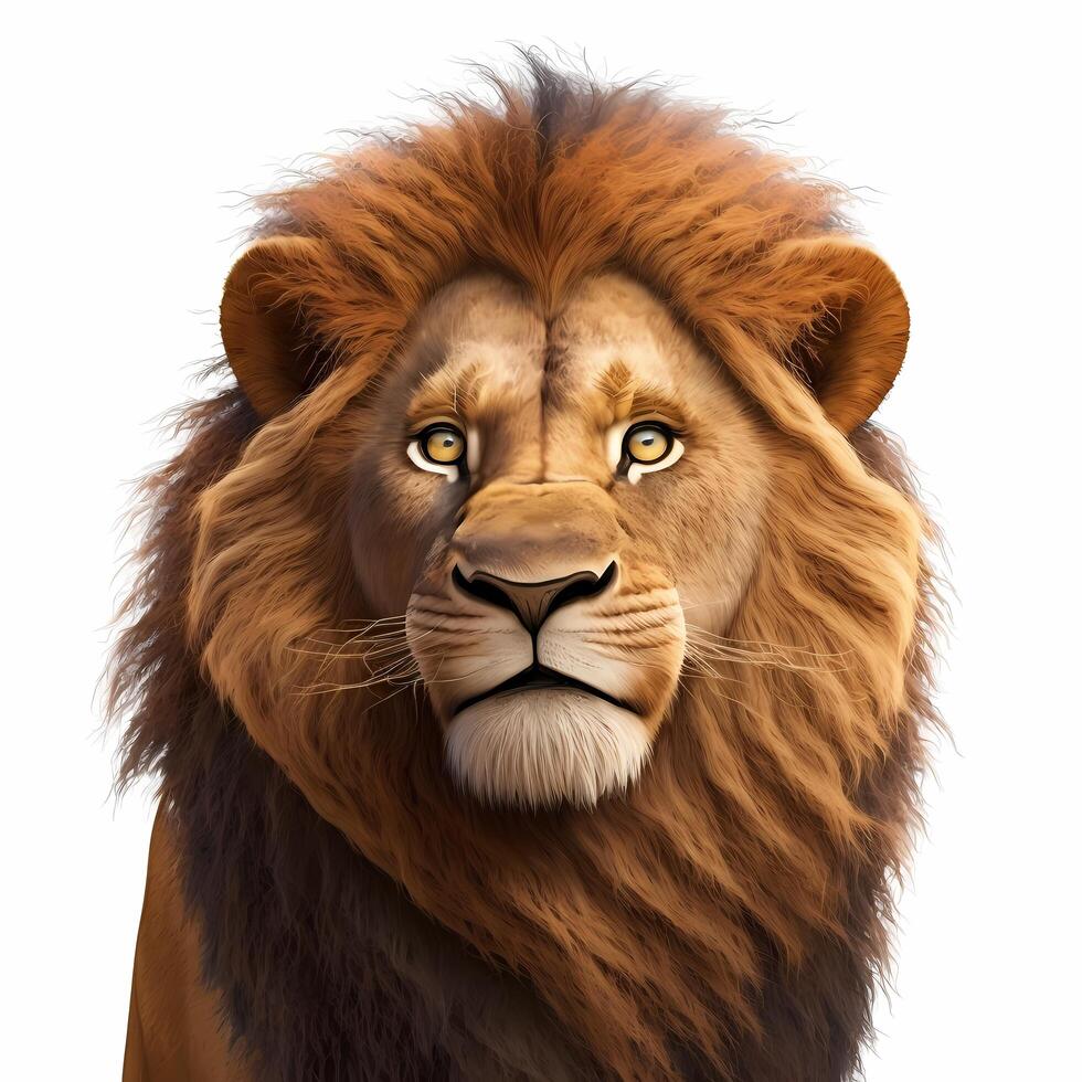 lejon djur- illustration ai genererad foto