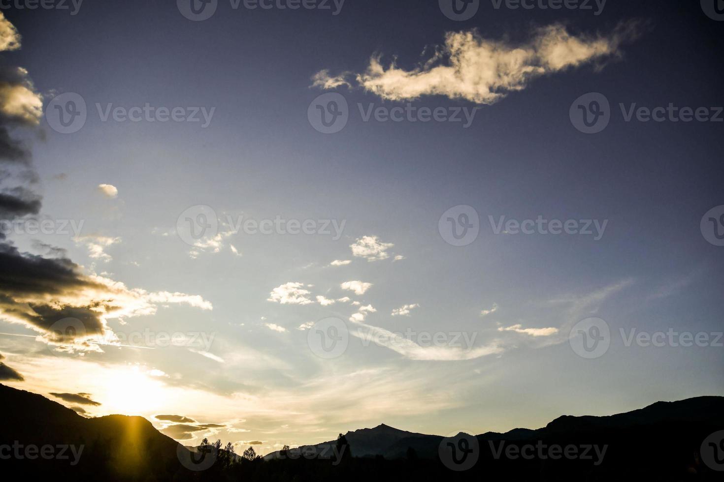 naturskön lantlig landskap foto