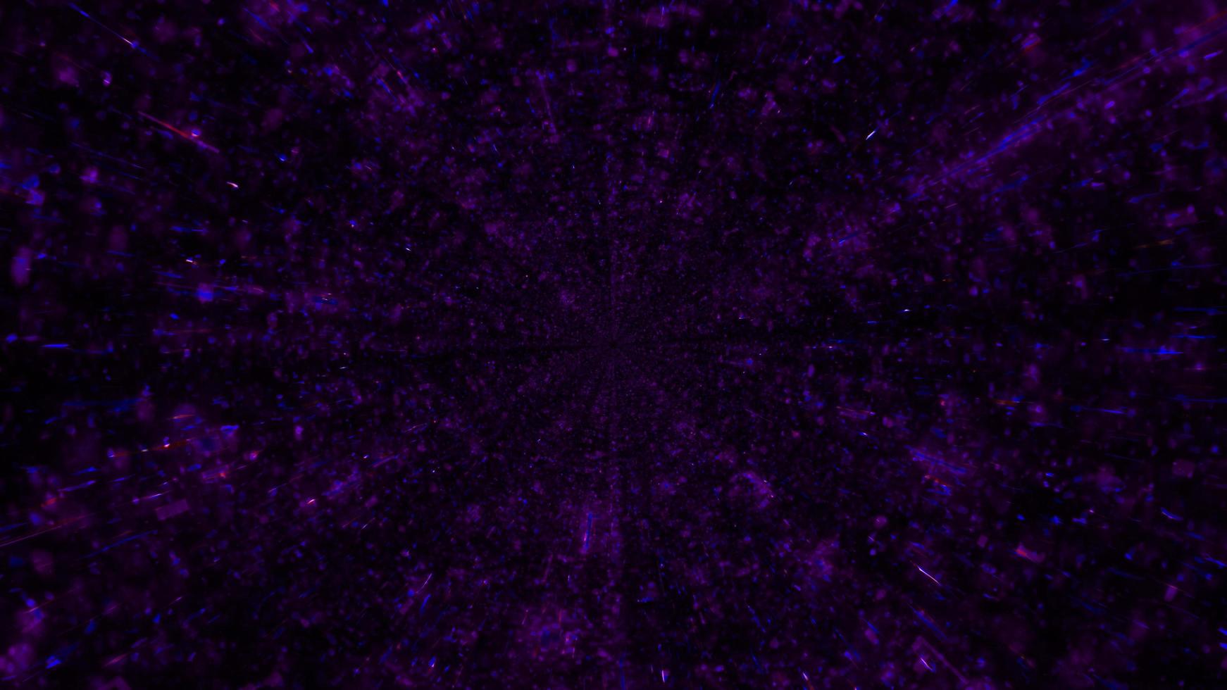 mörk 3d illustration av perspektiv abstrakt tunnel foto