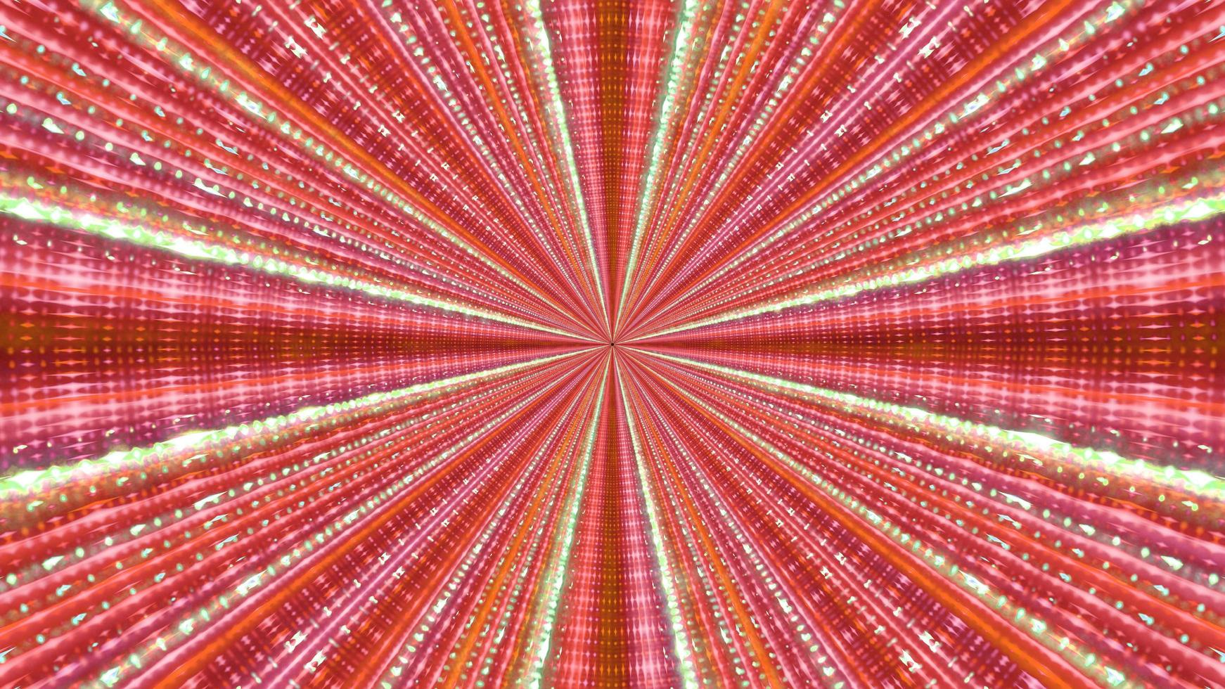 Illustration 3d av mångfärgade neonstrålar foto