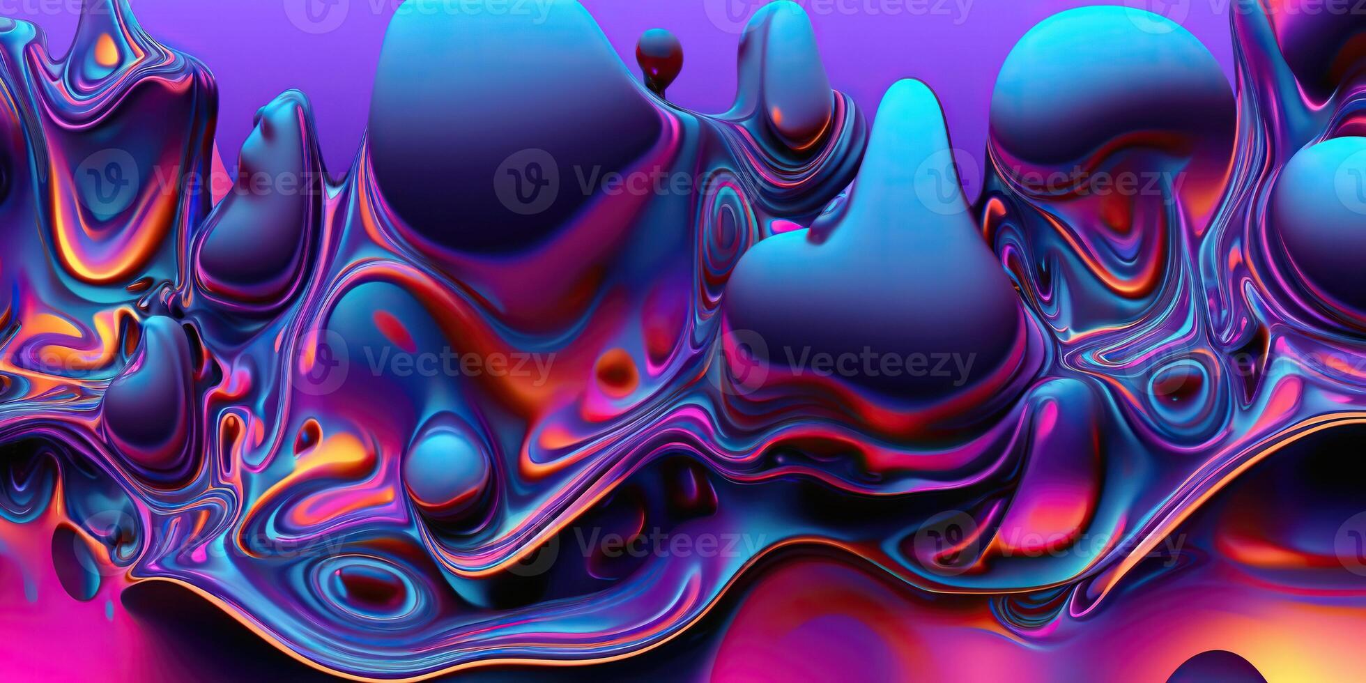 färgrik strömmande vågor och strömmar. ai genererad abstrakt bakgrund foto