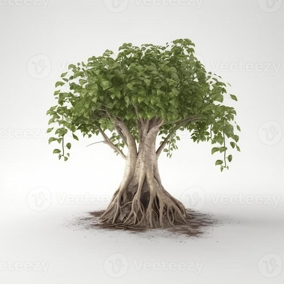 natur träd växt illustration ai foto