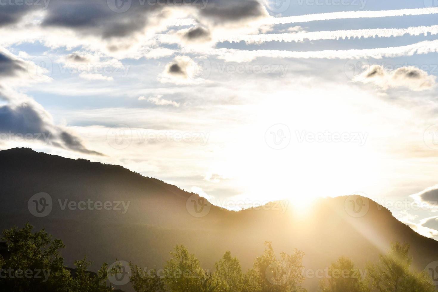 naturskön lantlig landskap foto