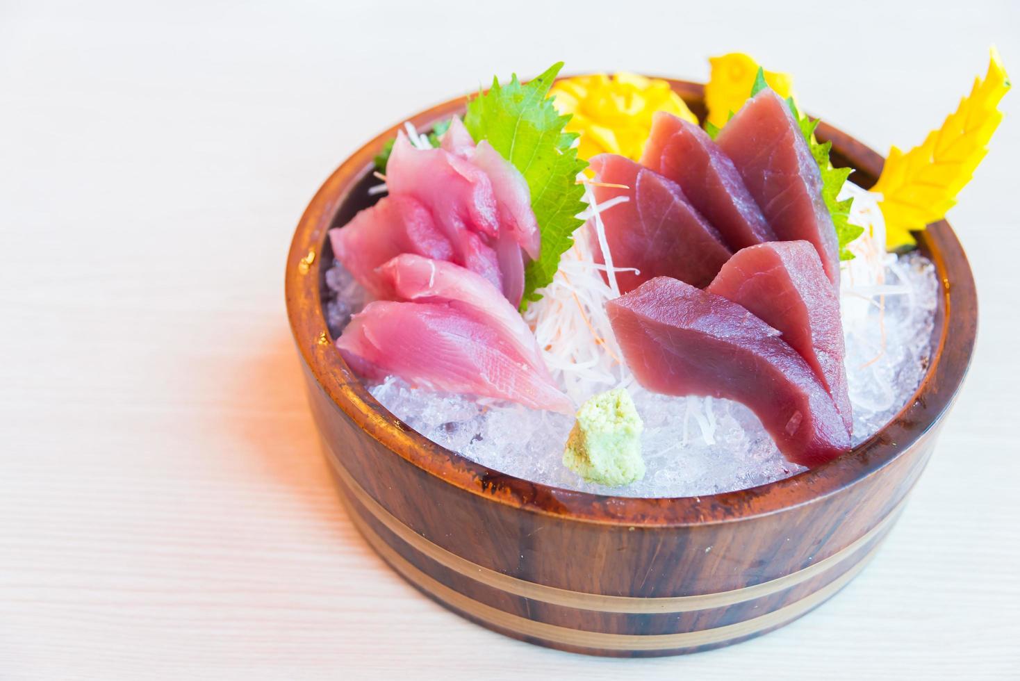 färsk rå sashimifisk foto