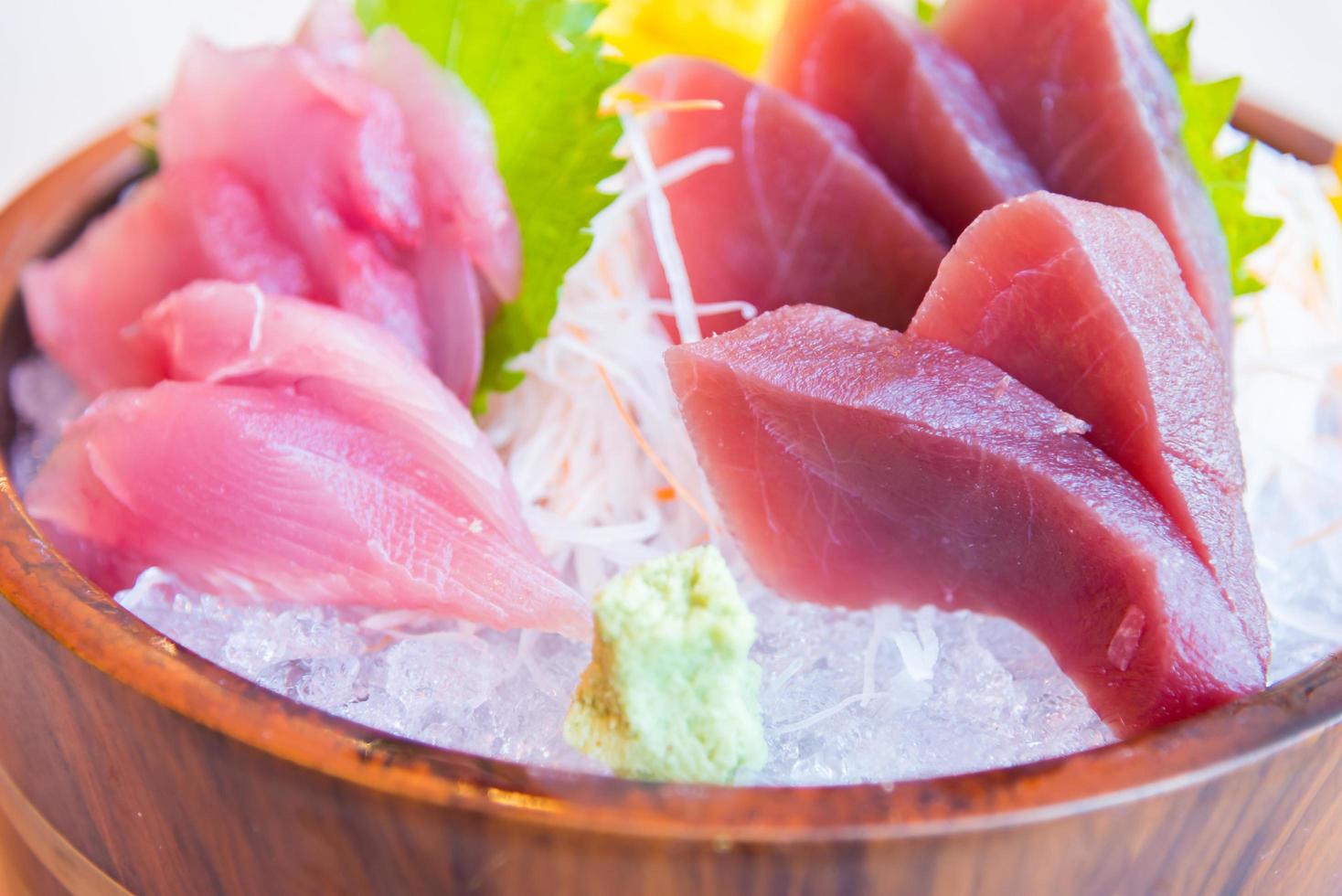 färsk rå sashimifisk foto