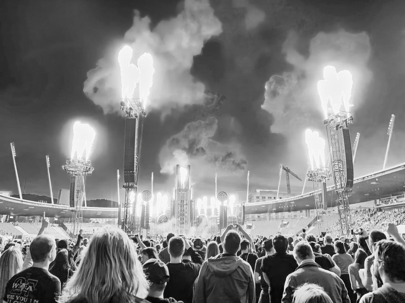 Zürich, schweiz, 2022 - rammstein stadion Turné foto