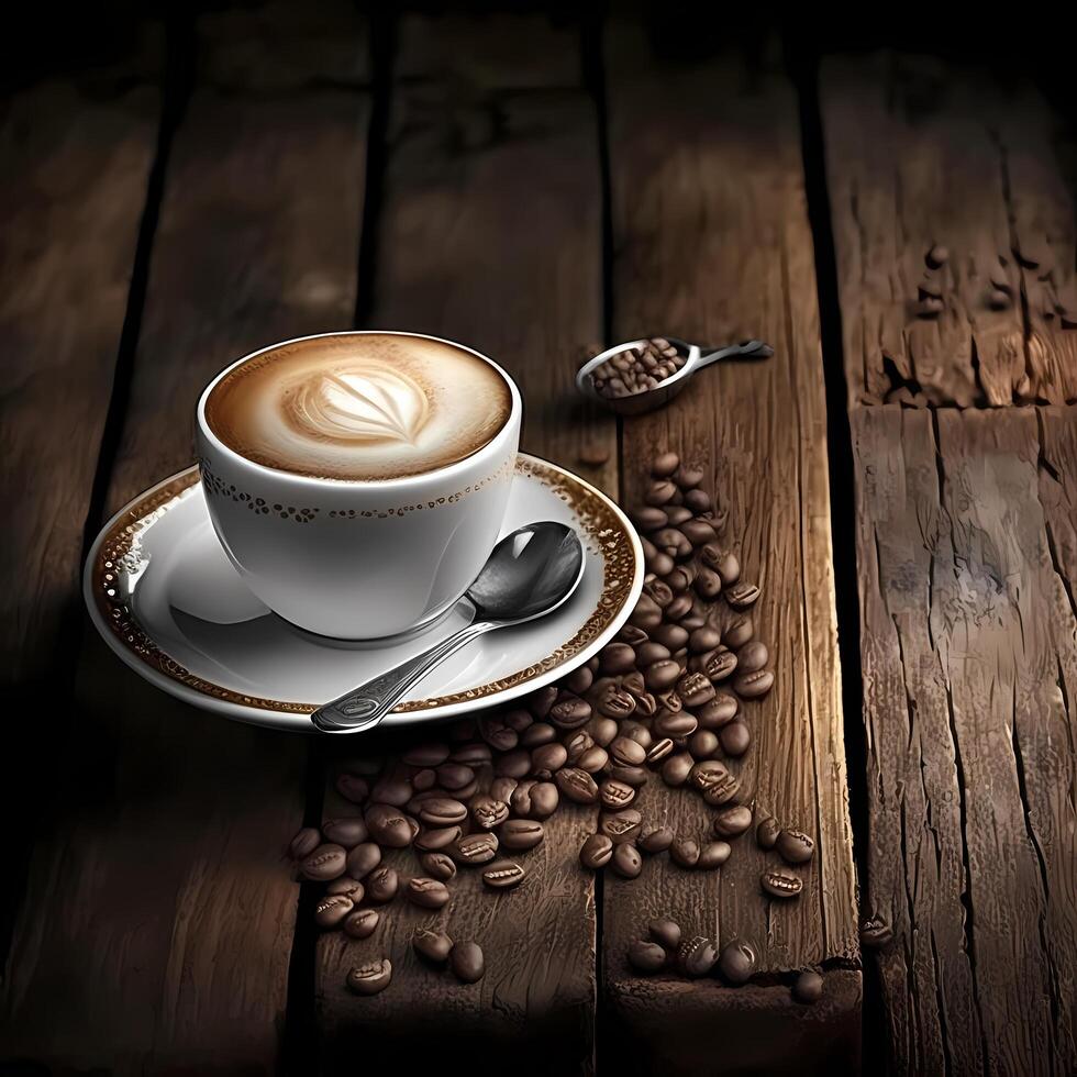 coffe illustration ai genererad foto