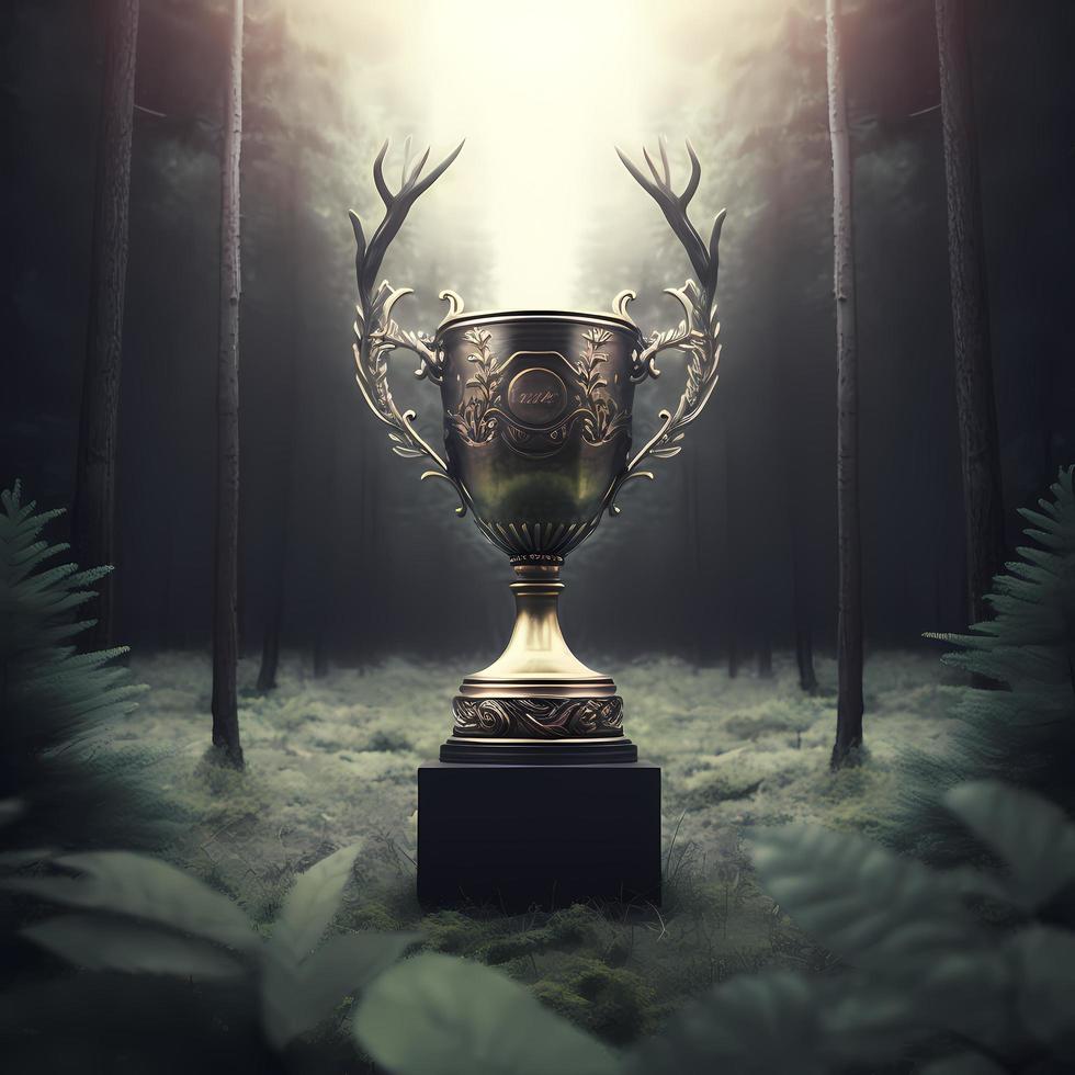 trofén illustration ai genererad foto