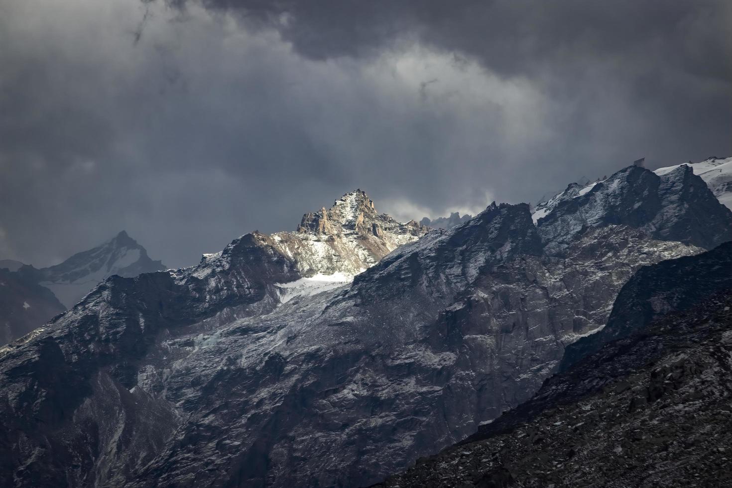 panorama himalaya bergslandskap foto