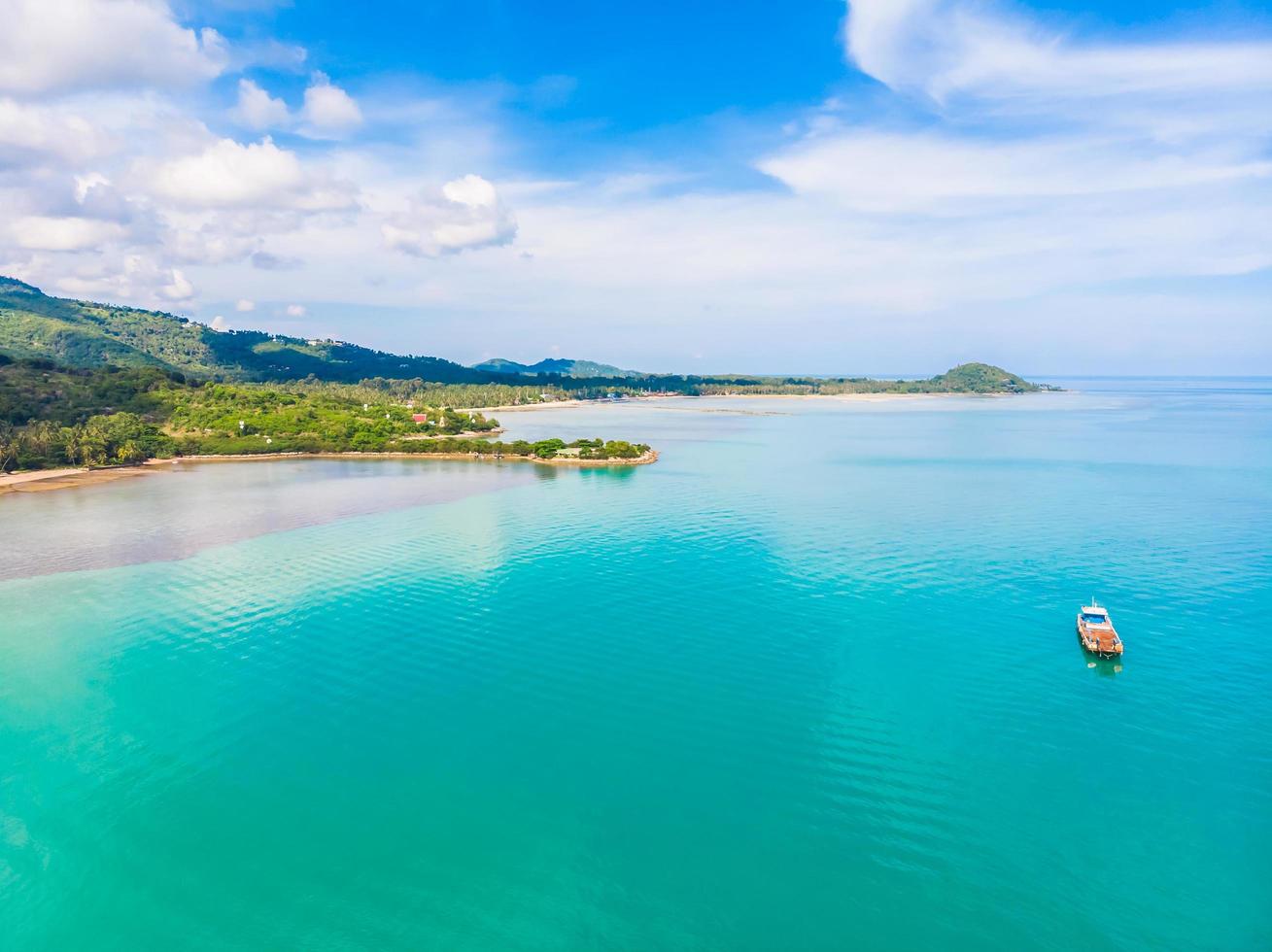 Flygfoto över Koh Samui Island, Thailand foto