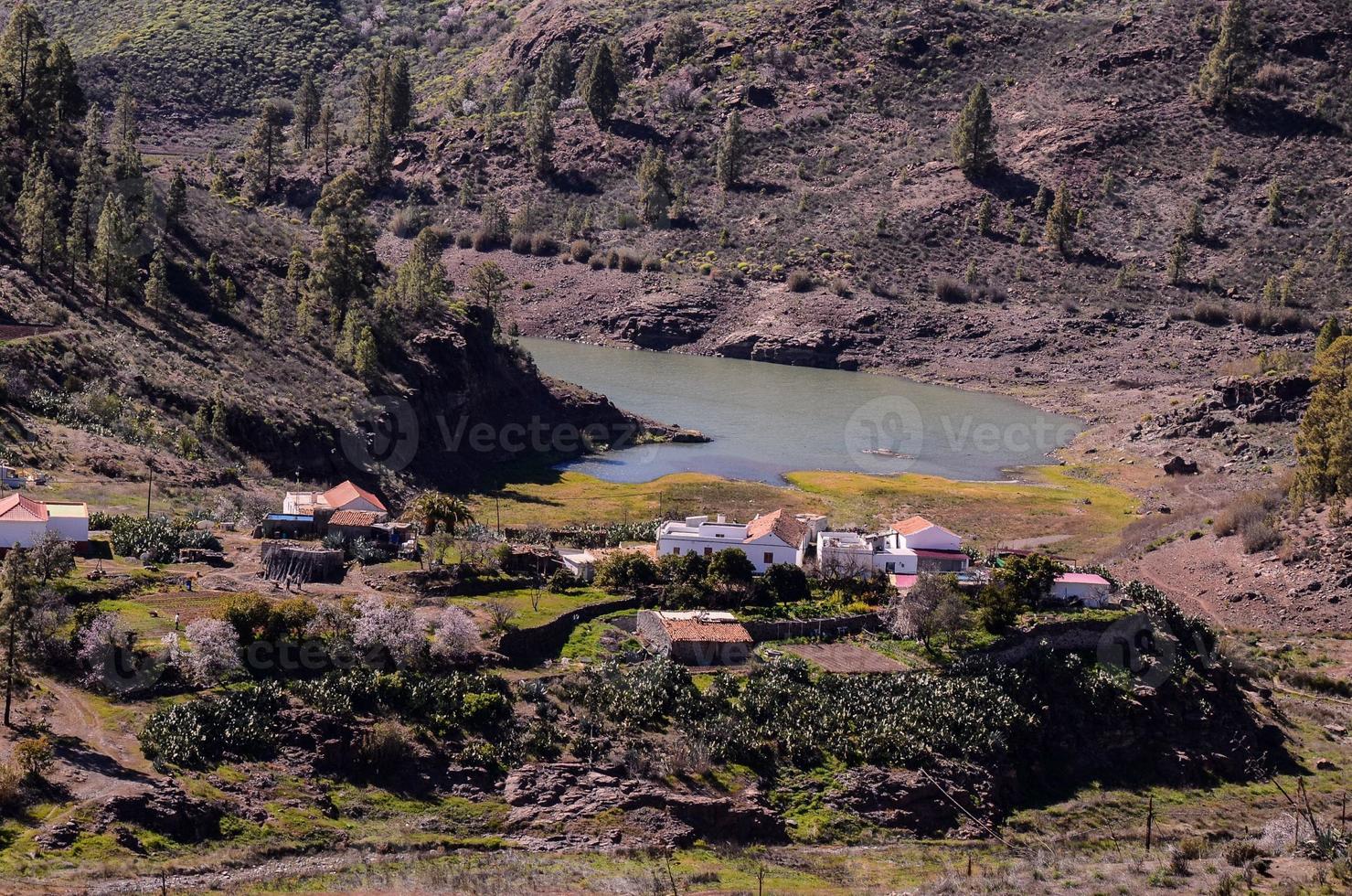 natursköna bergslandskap foto