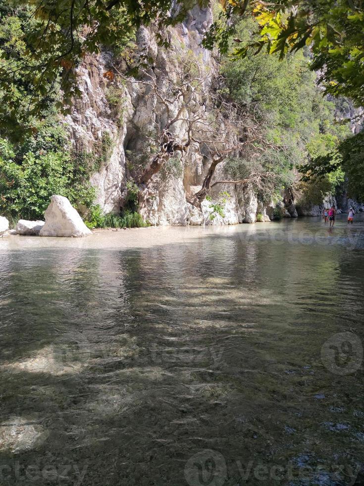 acherontas flod utforska grekland högtider humör sommar reser Fantastisk grekisk natur scape bakgrund i hög kvalitet stor storlek grafik foto
