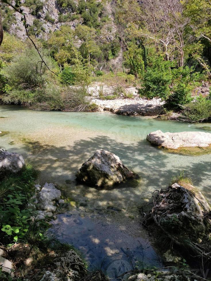 acherontas flod utforska grekland högtider humör sommar reser Fantastisk grekisk natur scape bakgrund i hög kvalitet stor storlek grafik foto