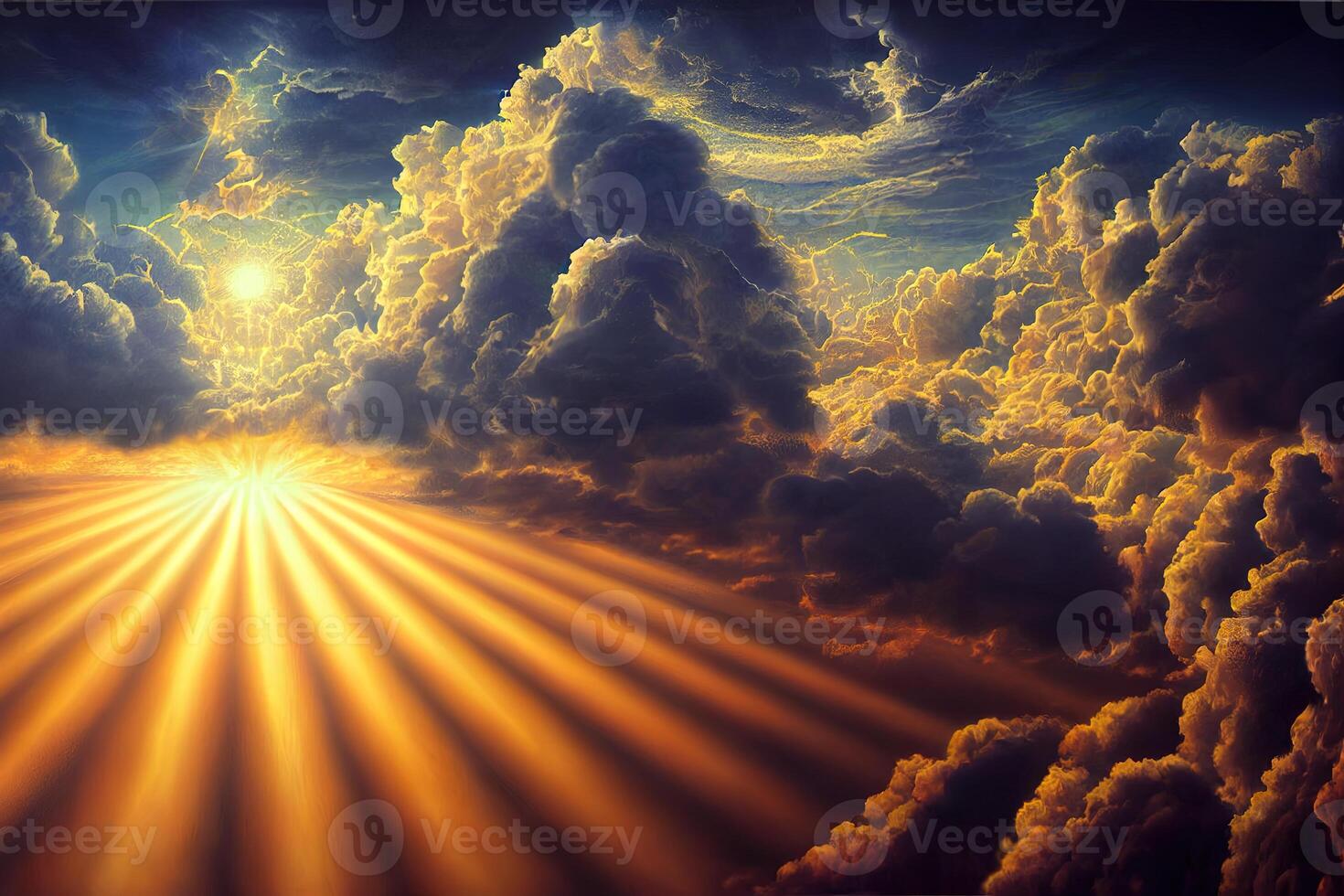 illustration av Gud i himmel foto