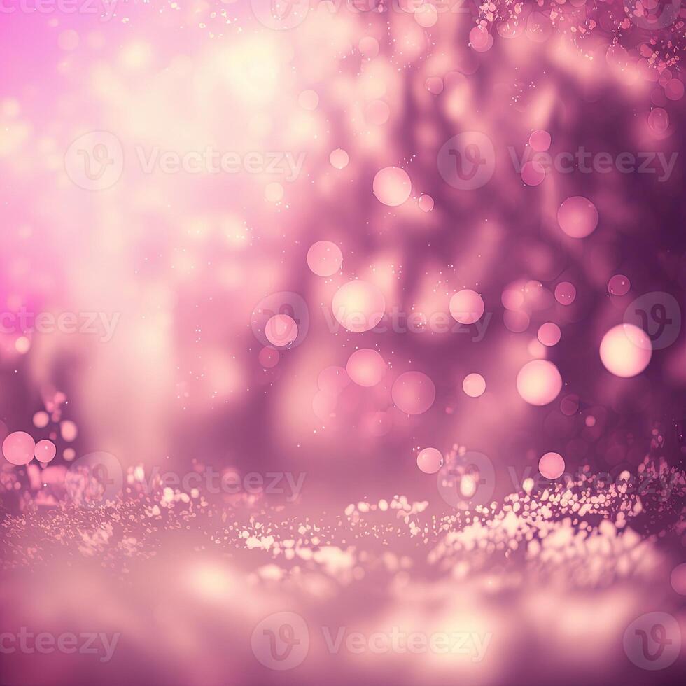 abstrakt rosa tona lampor bakgrund. suddig bakgrund. ai genererad foto