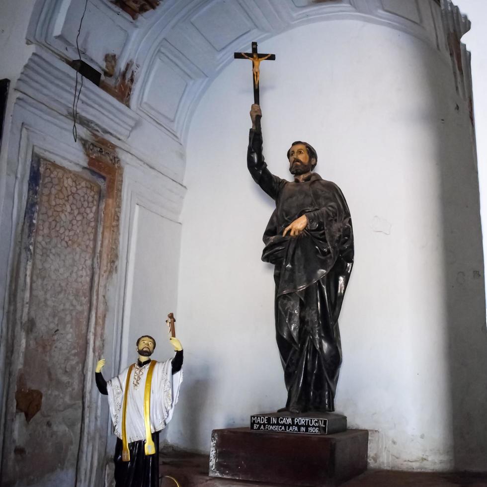 goa, Indien - januari 9 2023 - gammal basilika av bom Jesus gammal goa kyrka på söder del av Indien, basilika av bom Jesus i gammal goa, som var de huvudstad av goa i de tidigt dagar av portugisiska regel foto