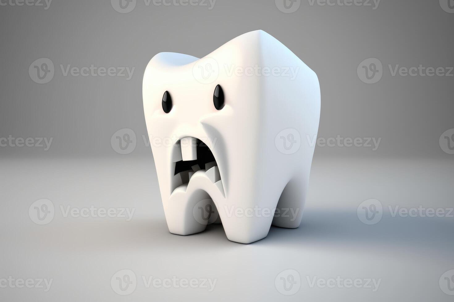 ai genererad 3d tand förlust. mun och tänder hälsa begrepp. olika dental sjukdomar. design för baner, designer, dental klinik eller sjukhus. foto