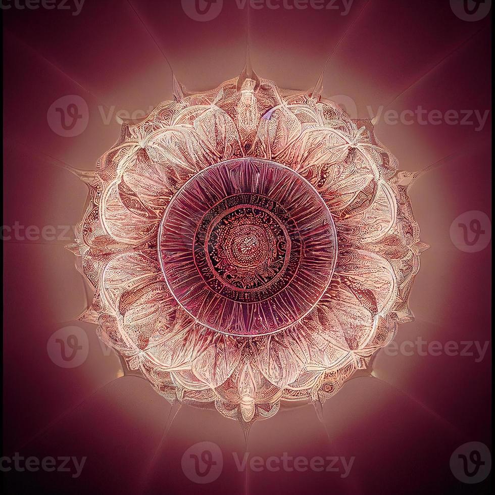 mandala för meditation. ai framställa foto