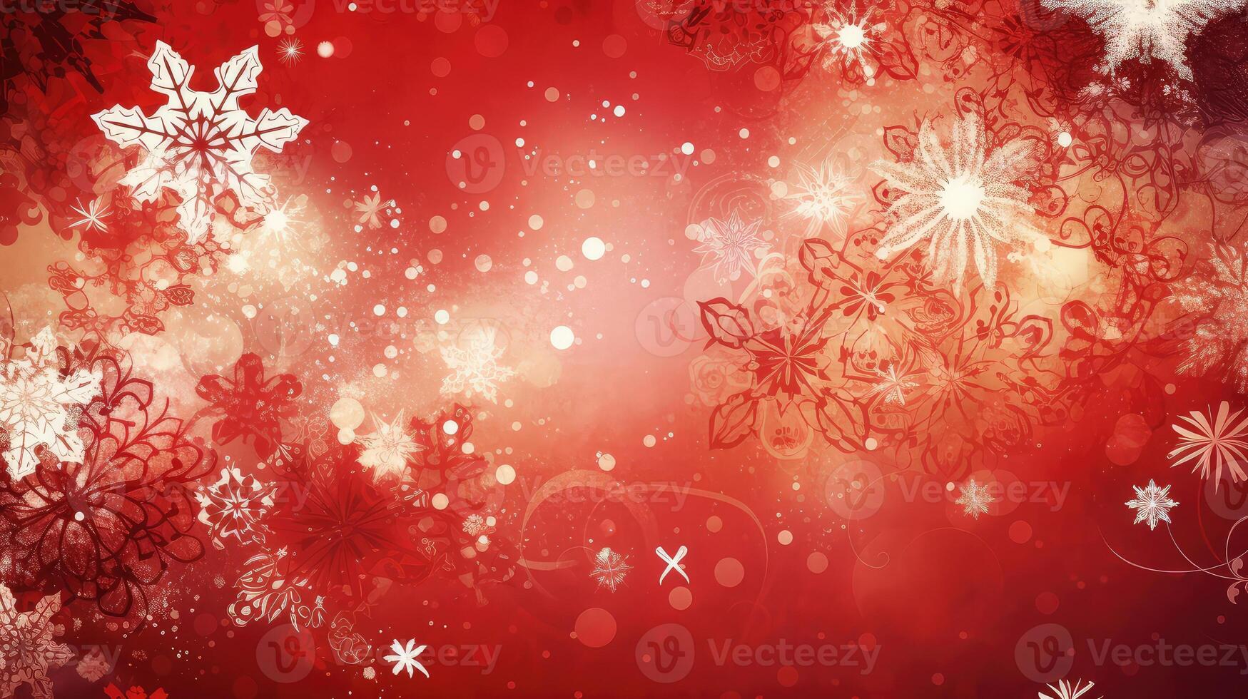 jul och ny år tema bakgrund. ljus blå suddig abstrakt bakgrund med snöflinga. skapas med generativ ai. foto