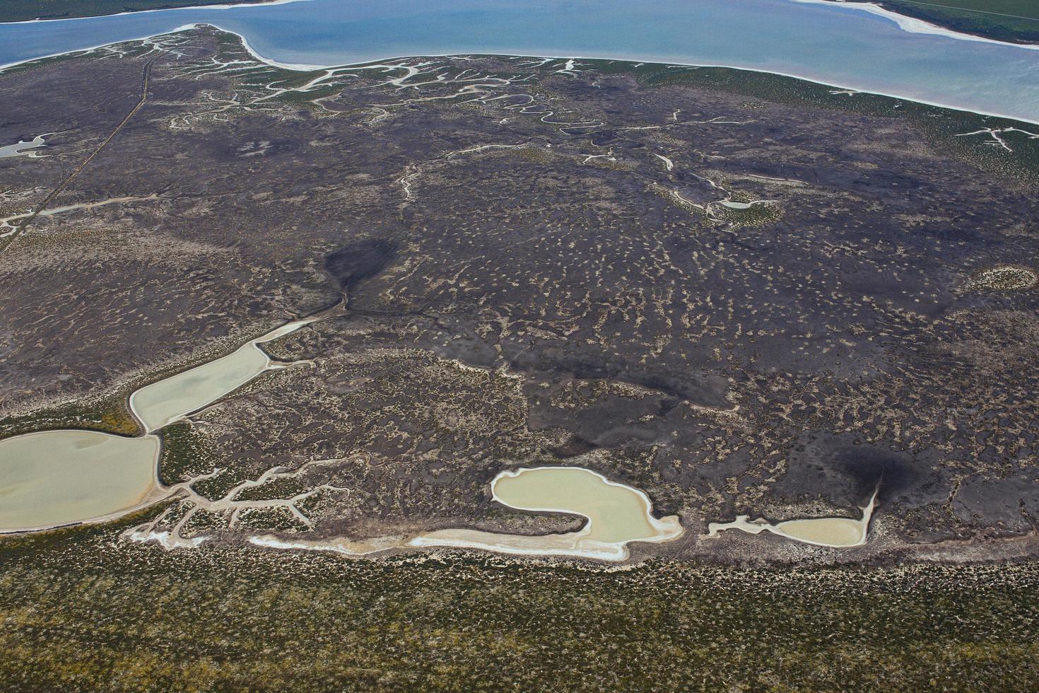 Flygfoto över en öken i Kalifornien foto