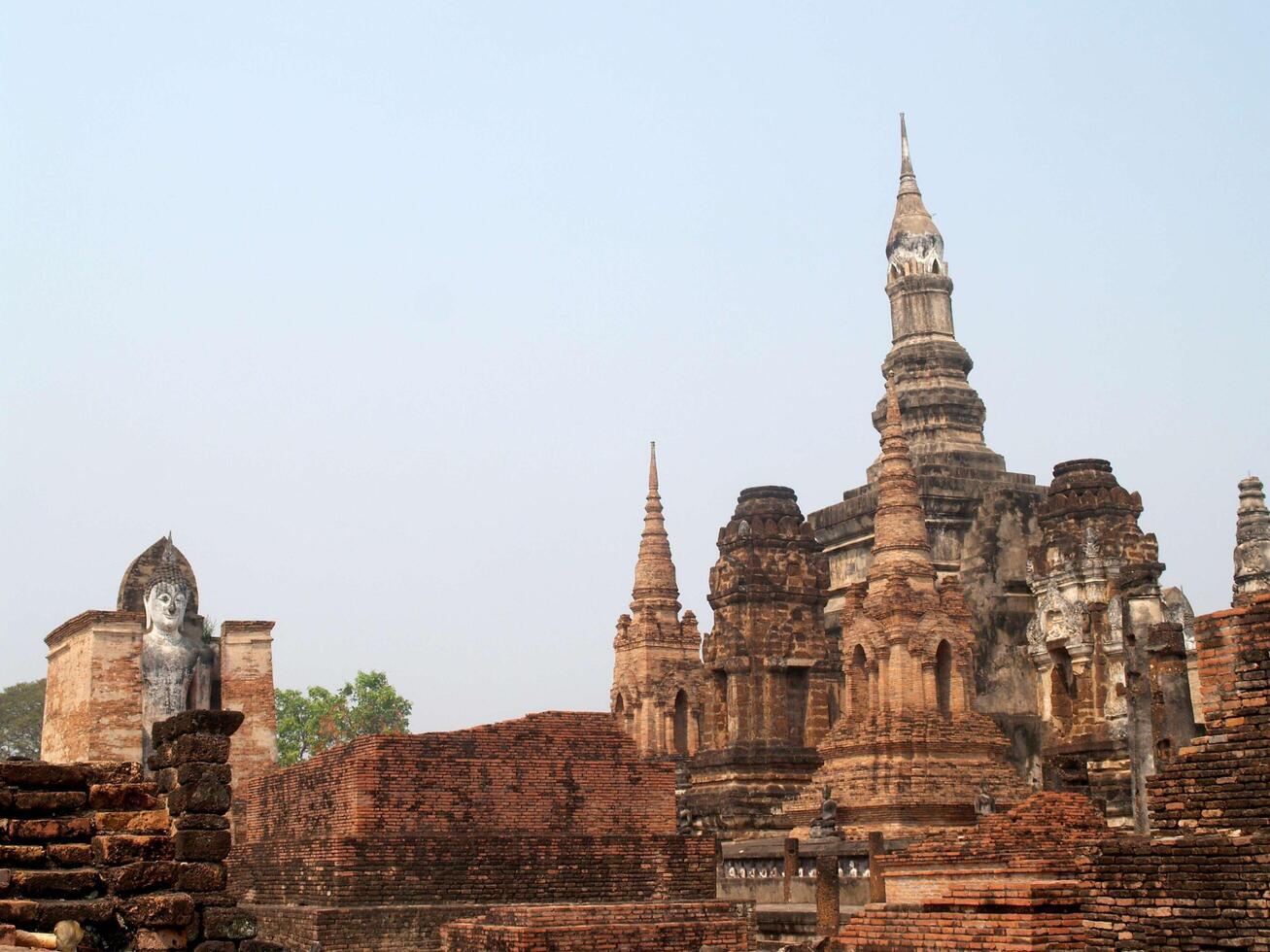 sukhothai historiska park, Thailand foto