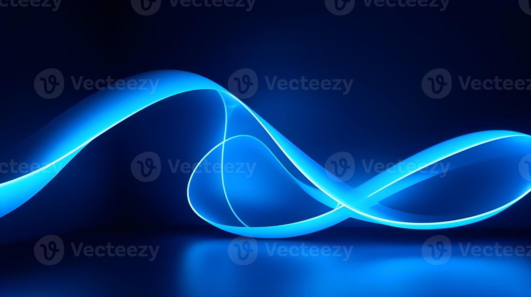 abstrakt blå neon ljus bakgrund foto