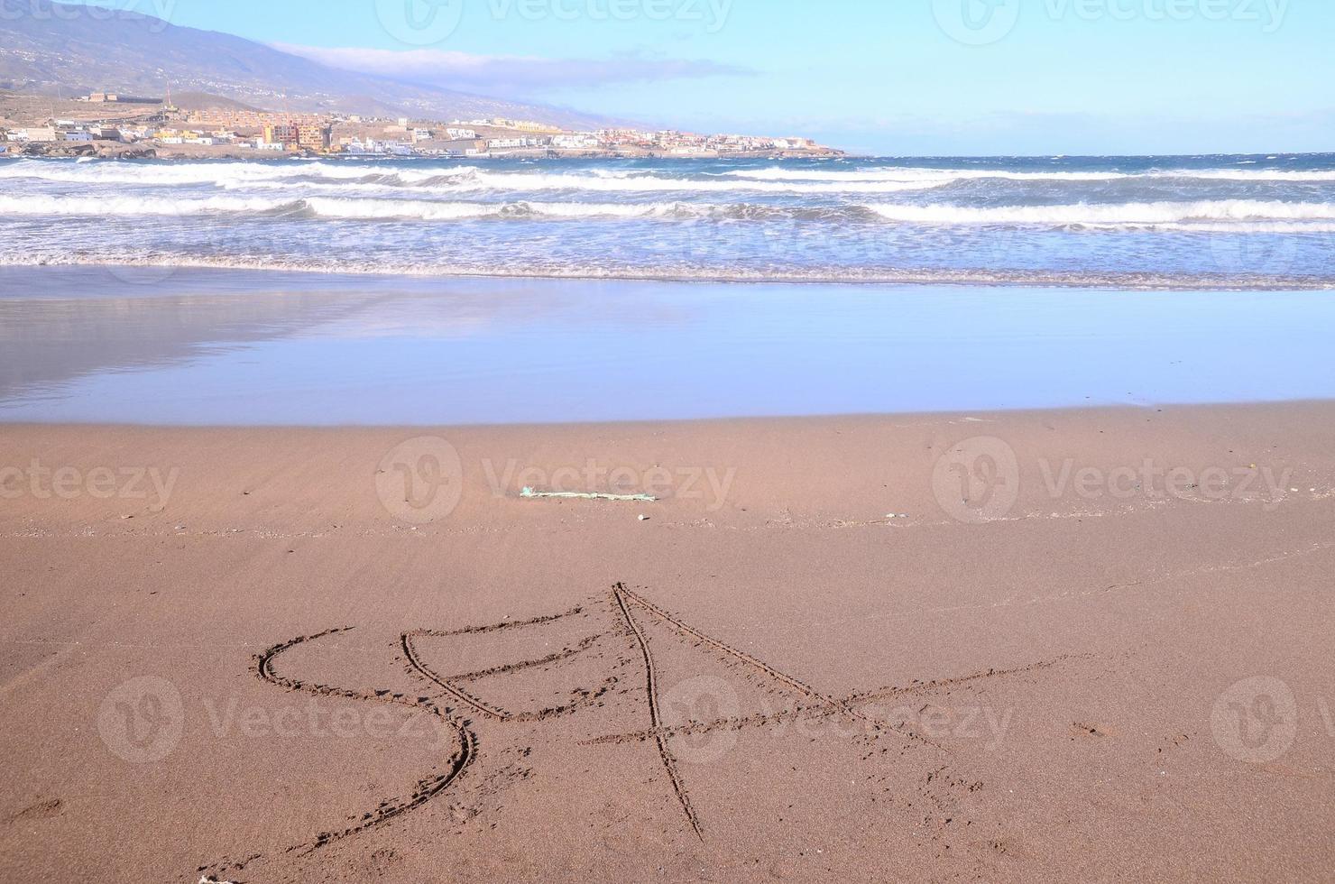 skön strand på tenerife foto