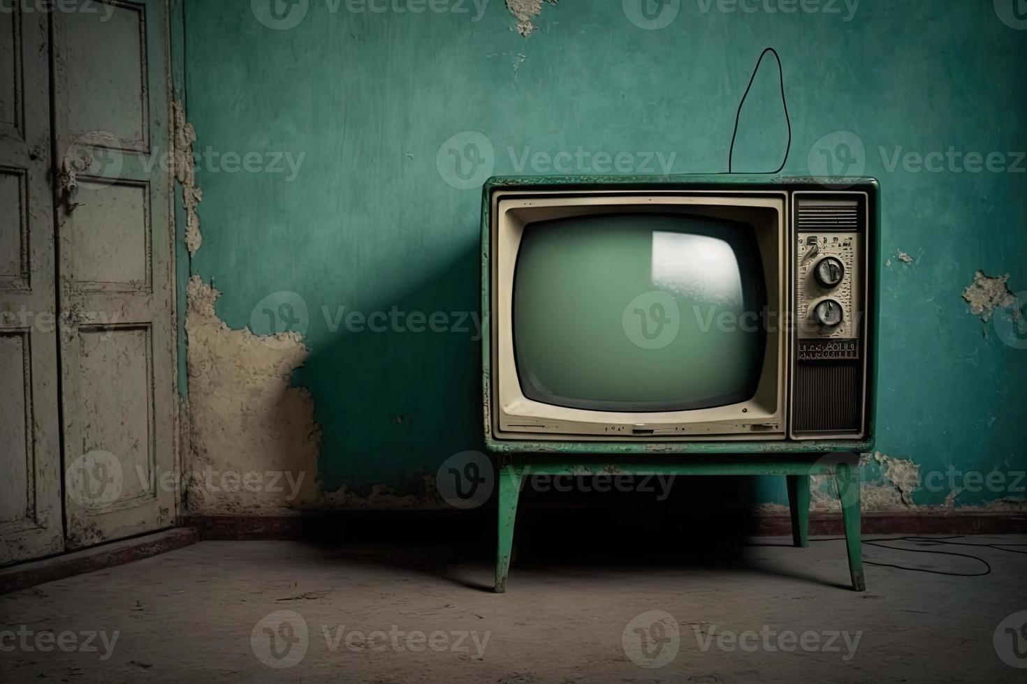 gammal TV stock Foto