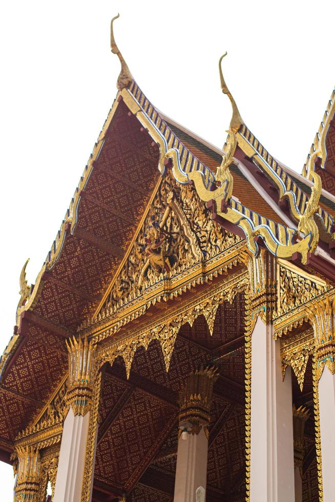 Bangkok, thailand, 2023. wat suthat thep wararam. skön buddhistisk stil tempel. foto