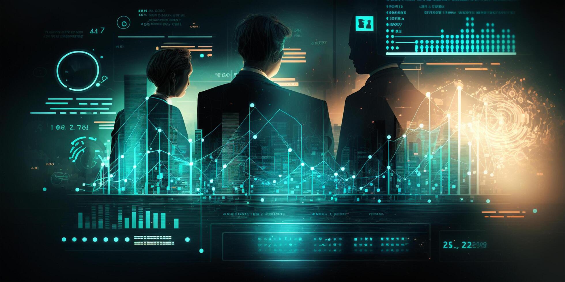 smart stad och abstrakt punkt punkt ansluta med lutning linje och estetisk invecklad Vinka linje design , data förbindelse teknologi begrepp med generativ ai. 5g. iot internet av saker kommunikation. foto