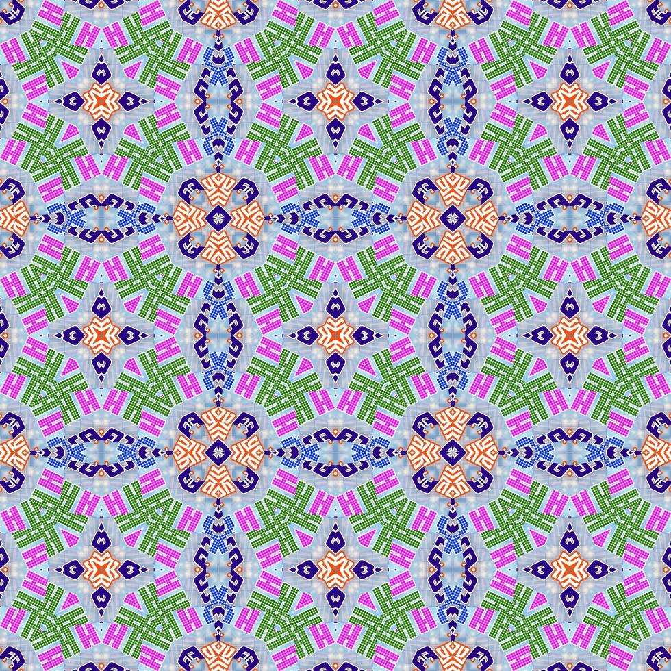 kalejdoskop sömlös mönster abstrakt flerfärgad bakgrund. magi mandala foto