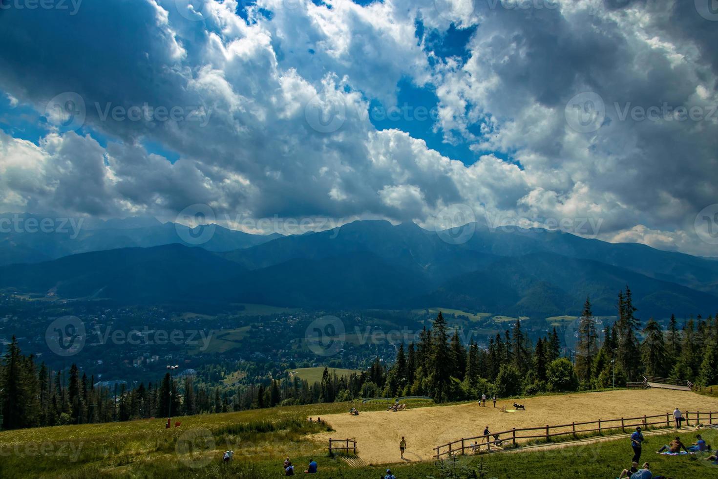 landskap av de tatra bergen och foto