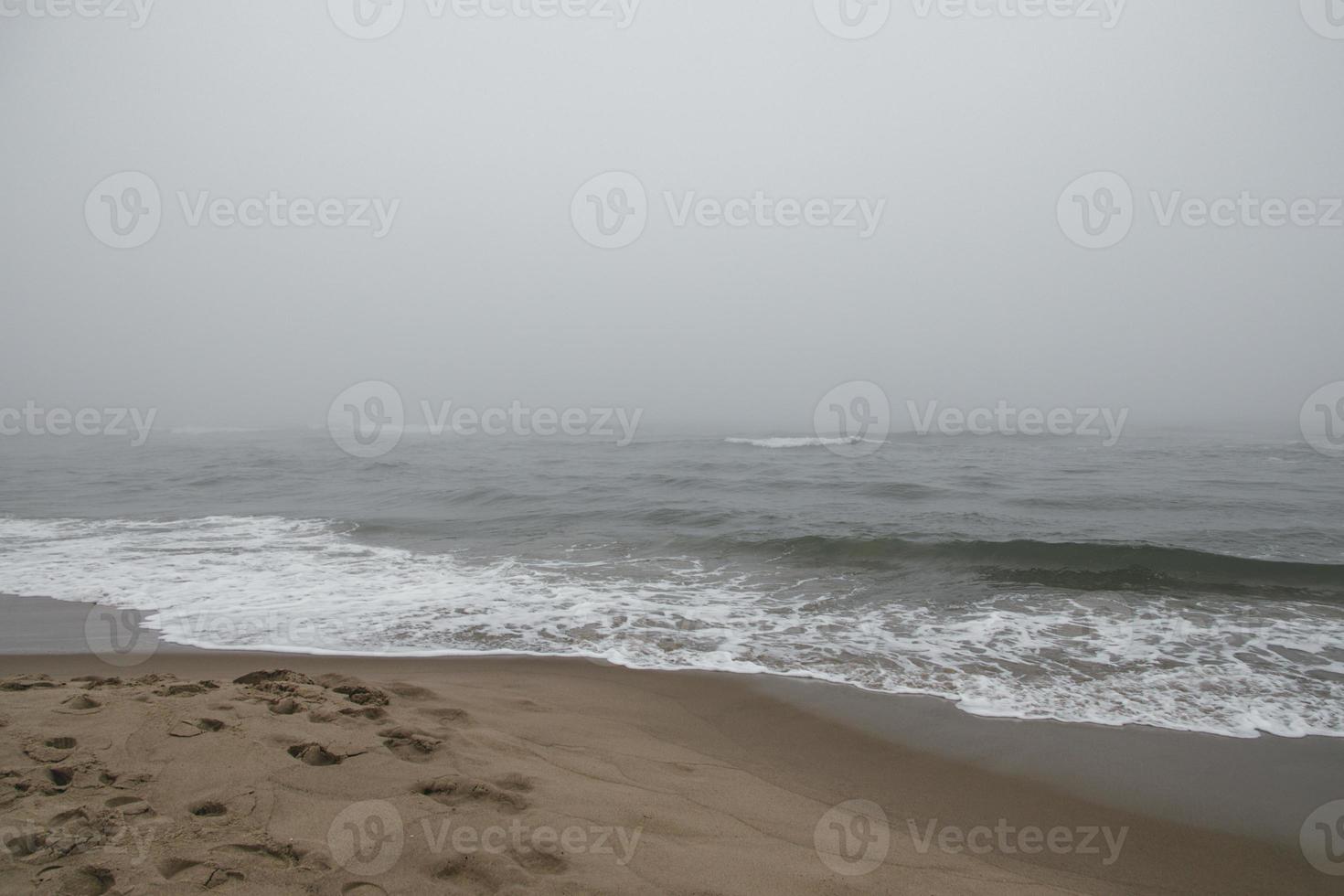 strand landskap på de baltic hav i polen under de bris foto