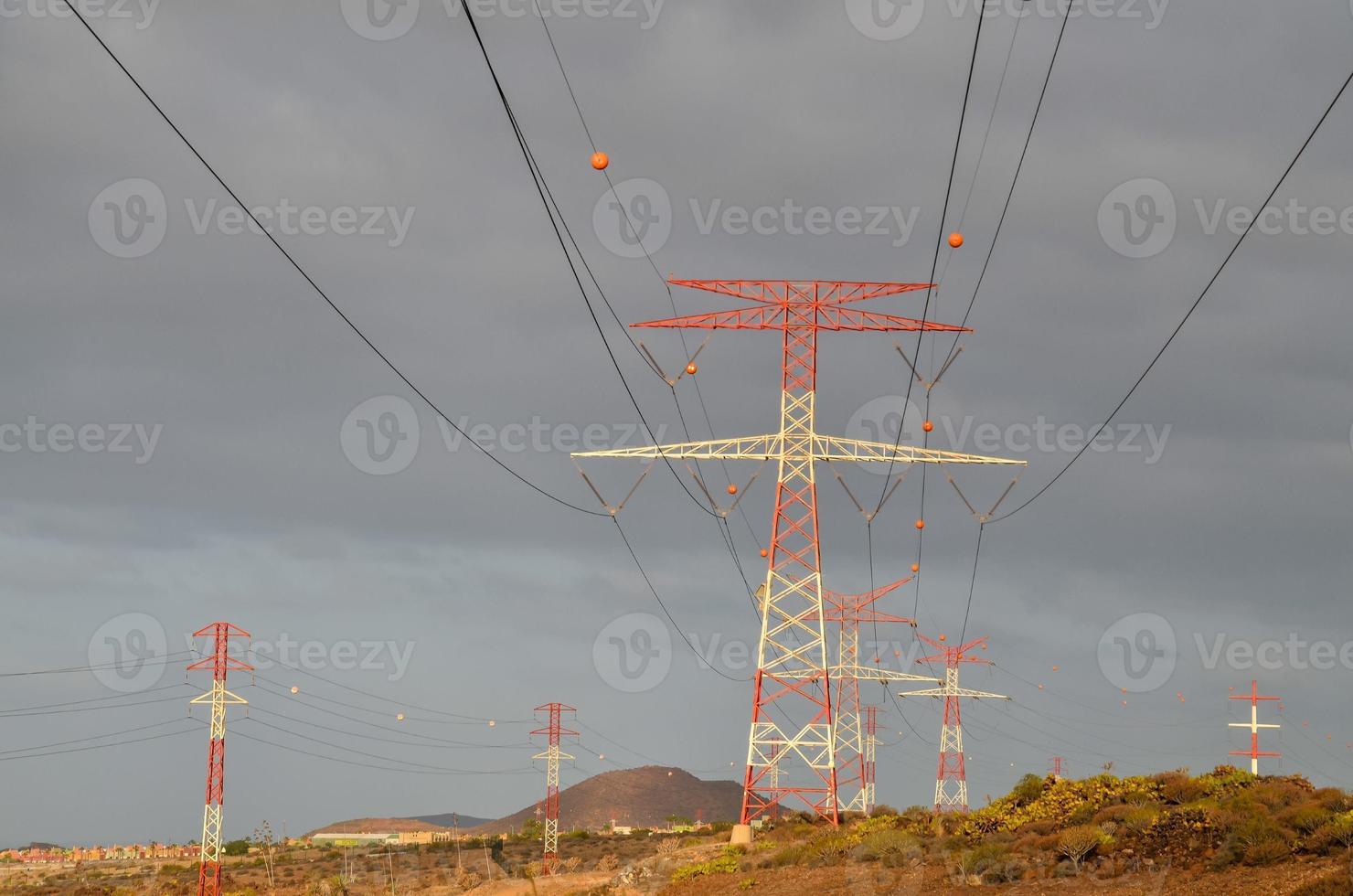 elektricitet kraft pylon foto