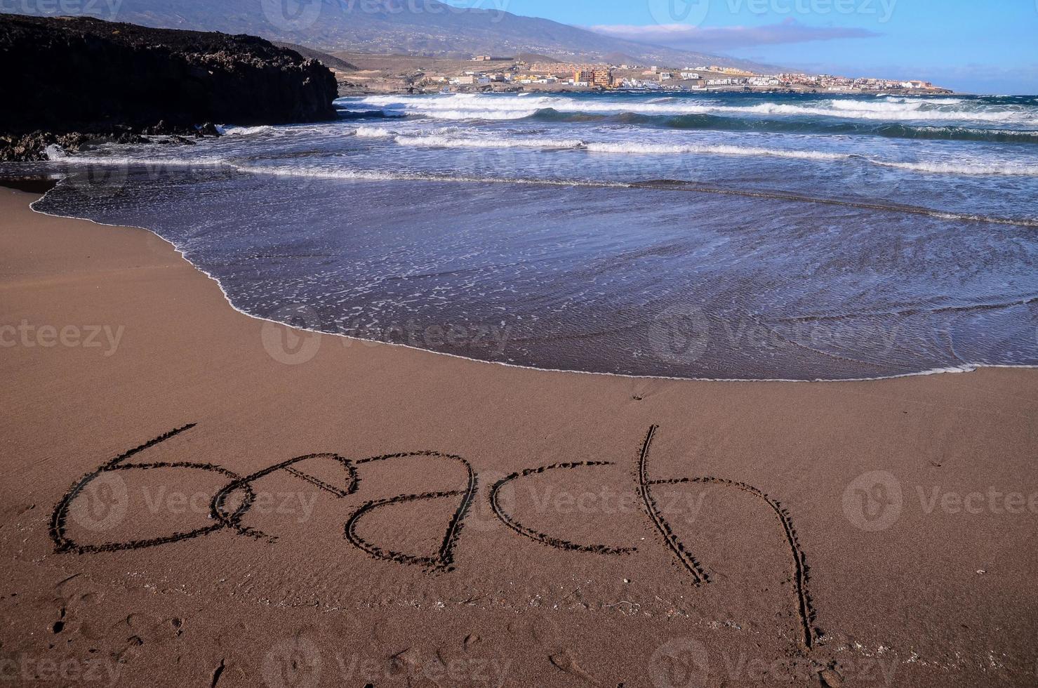 skön strand på tenerife foto