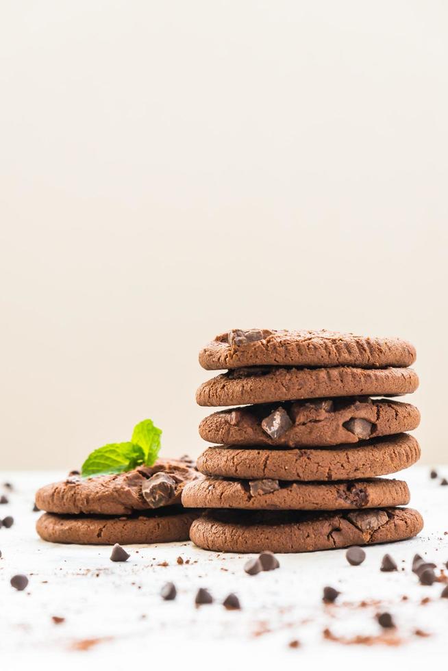 Chocolate chip cookies foto