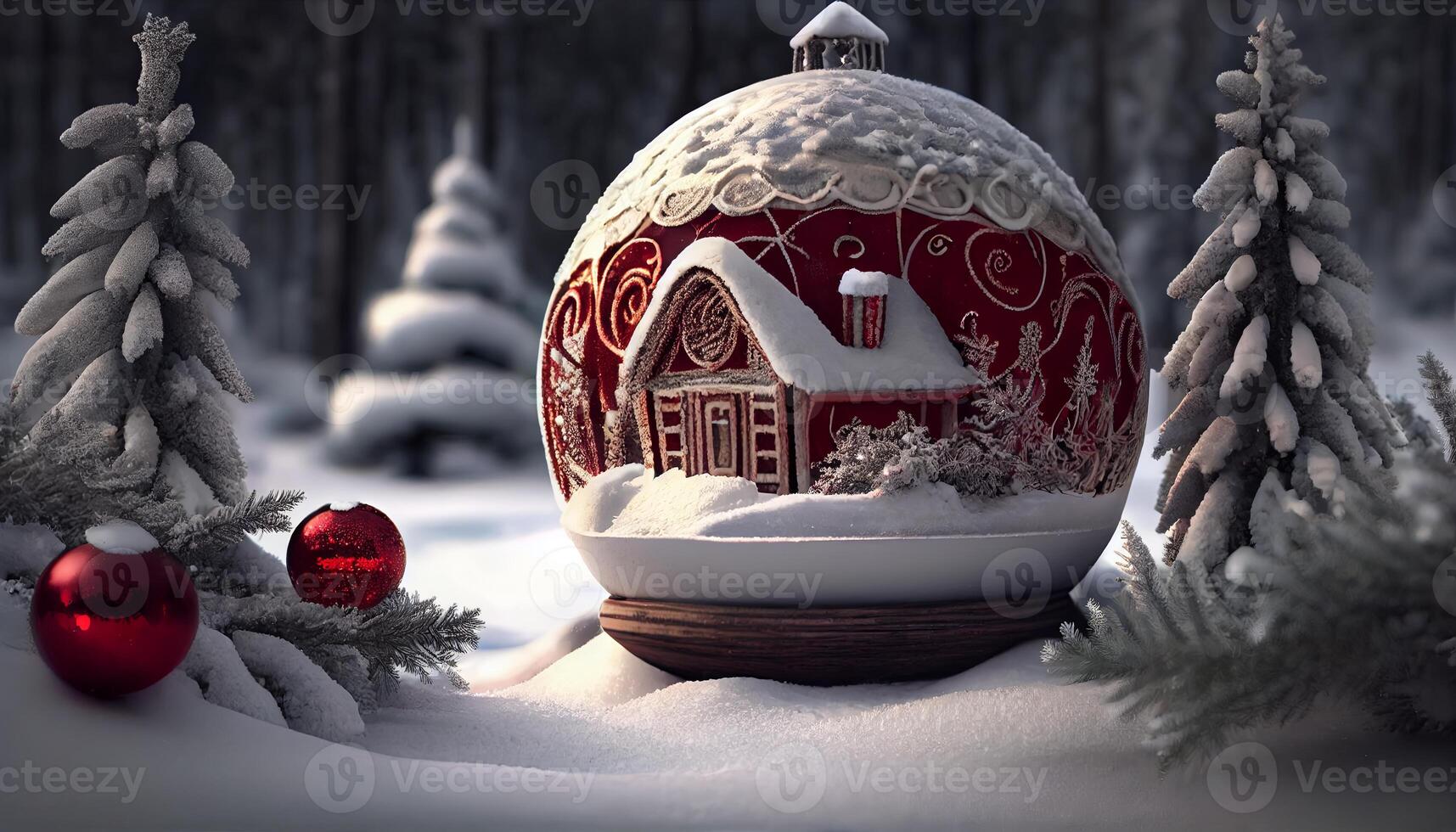 ha själv en glad liten jul december 25:e generativ ai foto