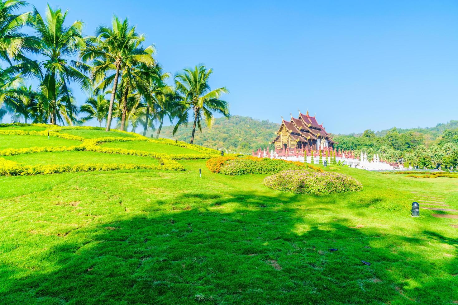 kunglig paviljong vid Chaing Mai, Thailand foto