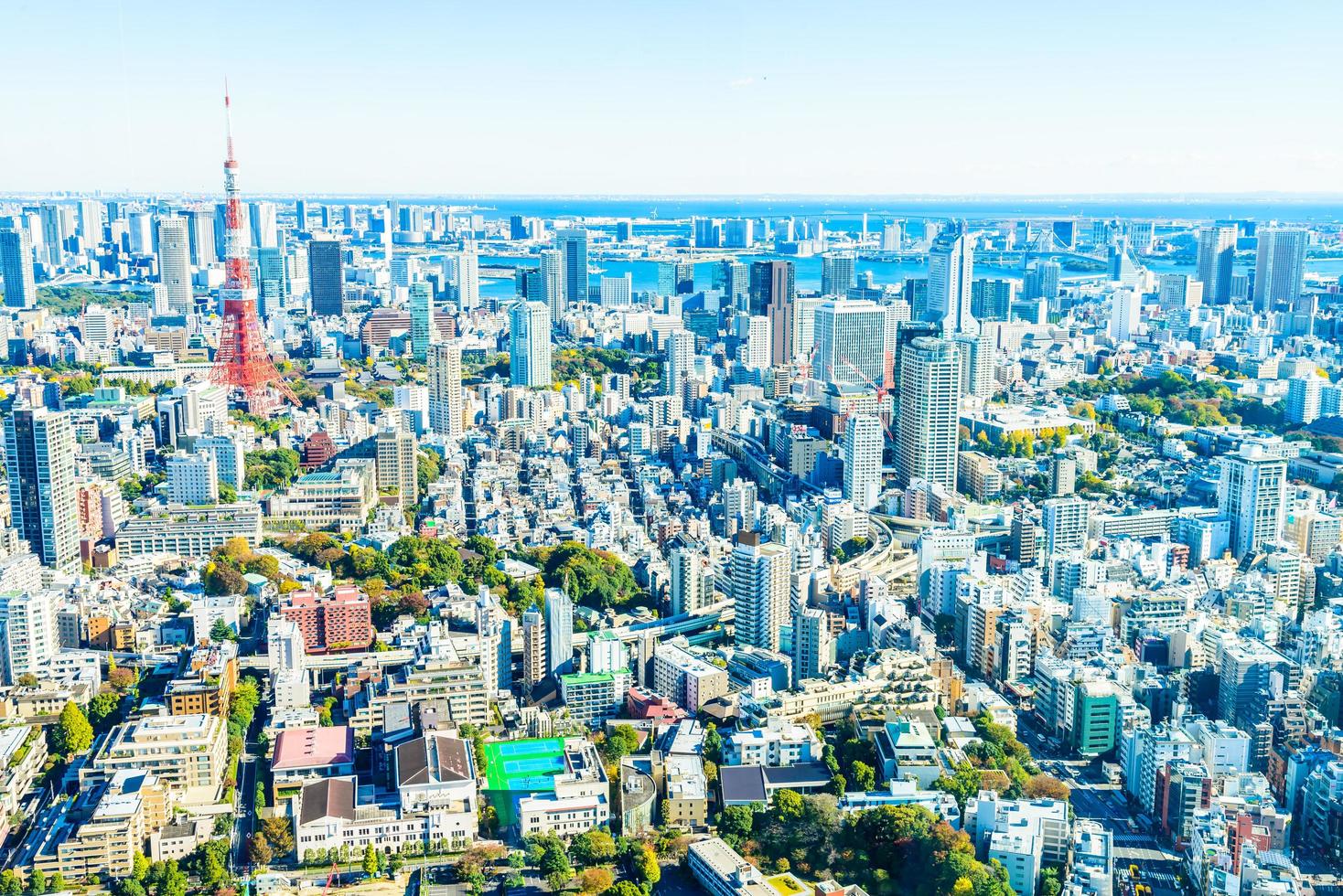 Tokyo stadsbild i Japan foto