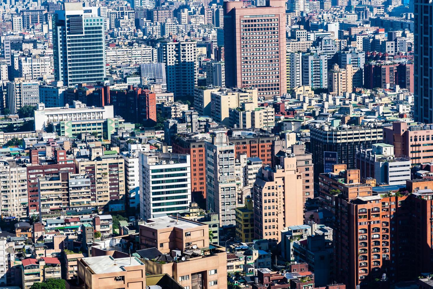 stadsbilden i Taipei stad i Taiwan foto