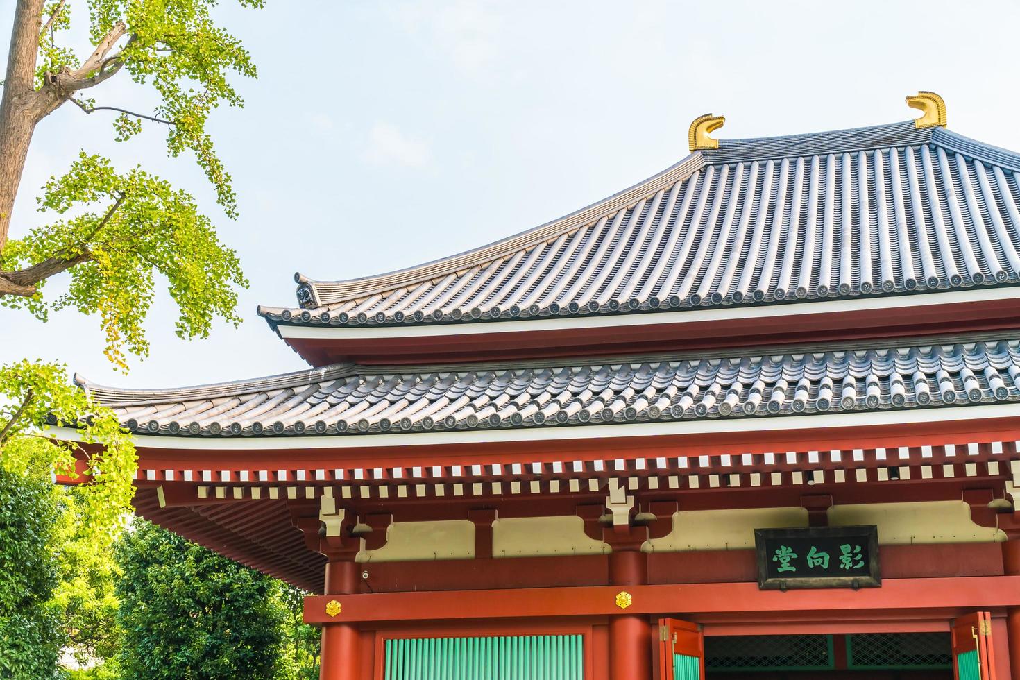 sensoji-tempel i asakusa-området i tokyo, japan foto