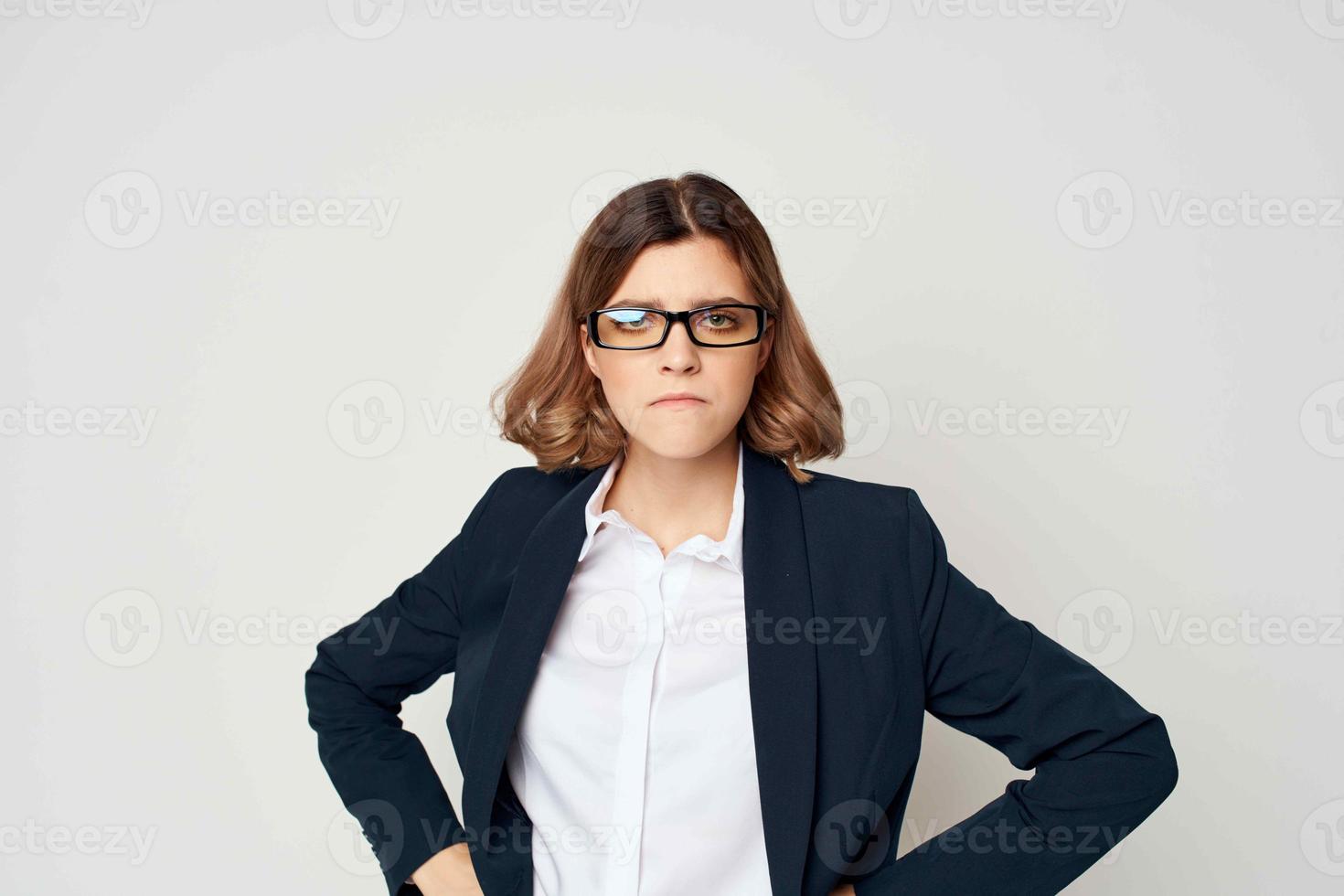 företag kvinna jobb chef finansiell information foto