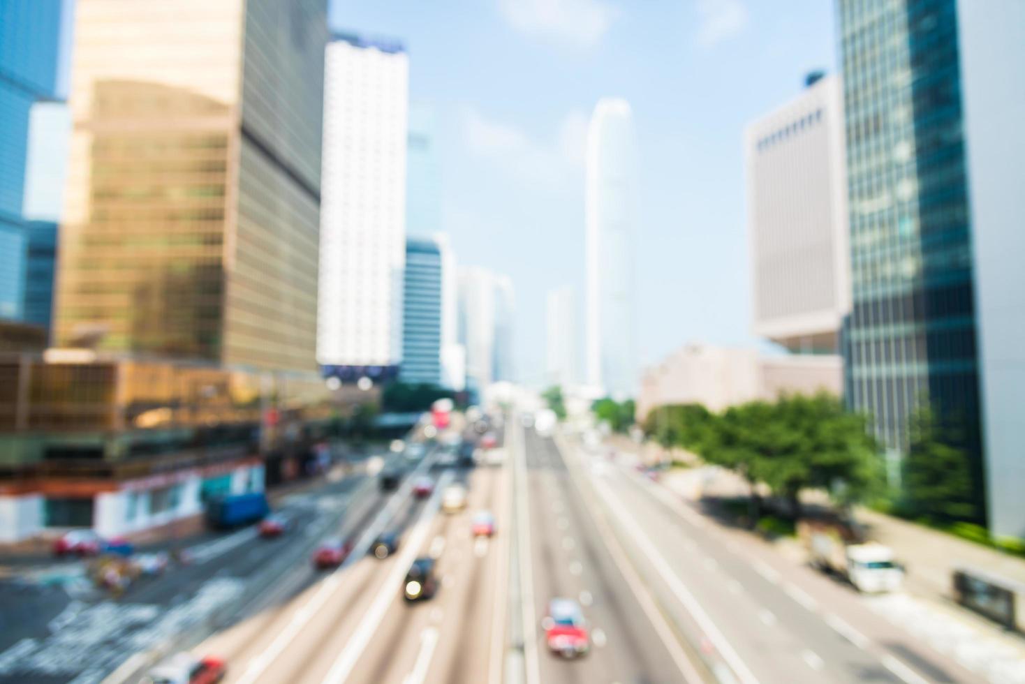 abstrakt oskärpa Hong Kong City bakgrund foto