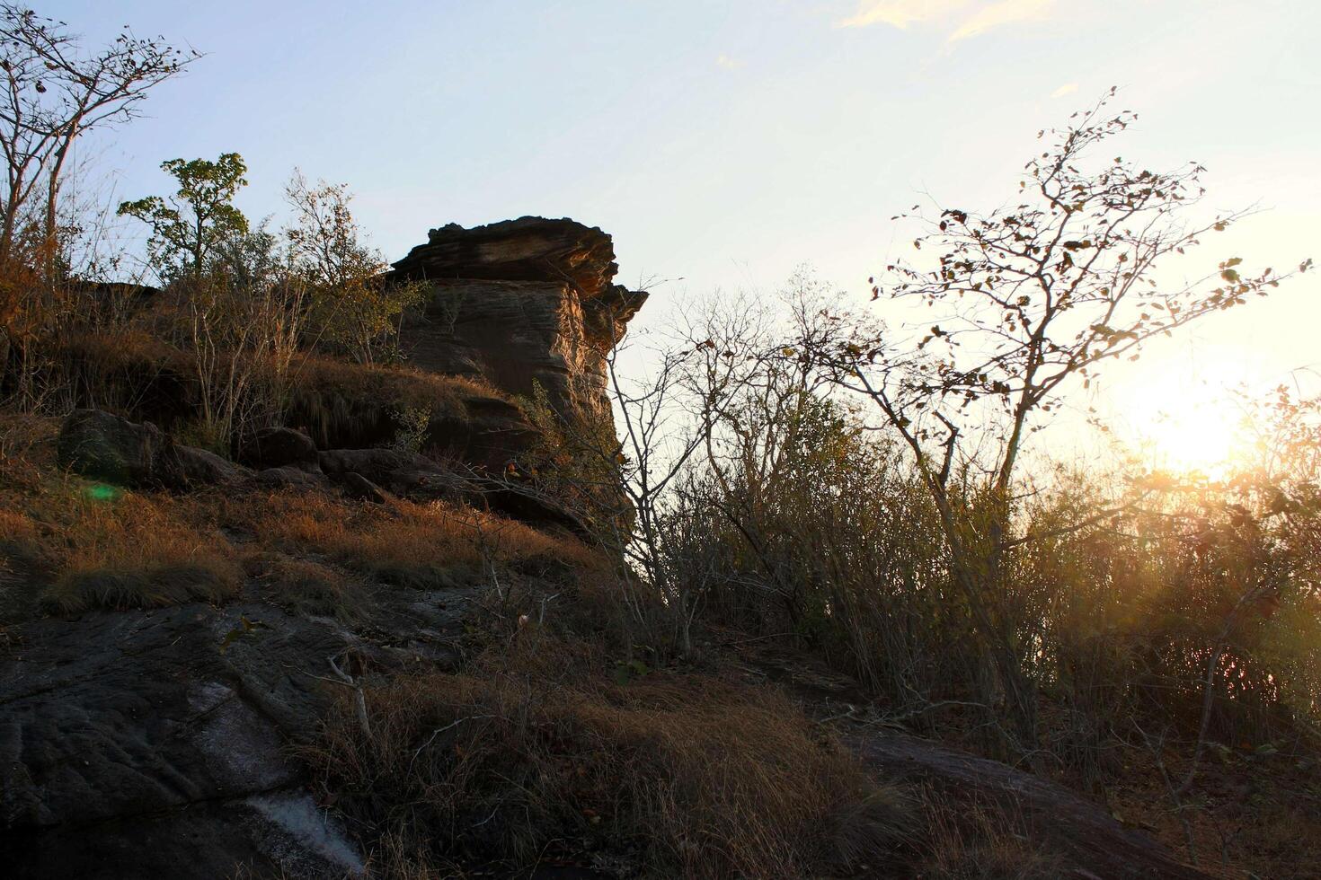 Pha Taem National Park i Thailand foto