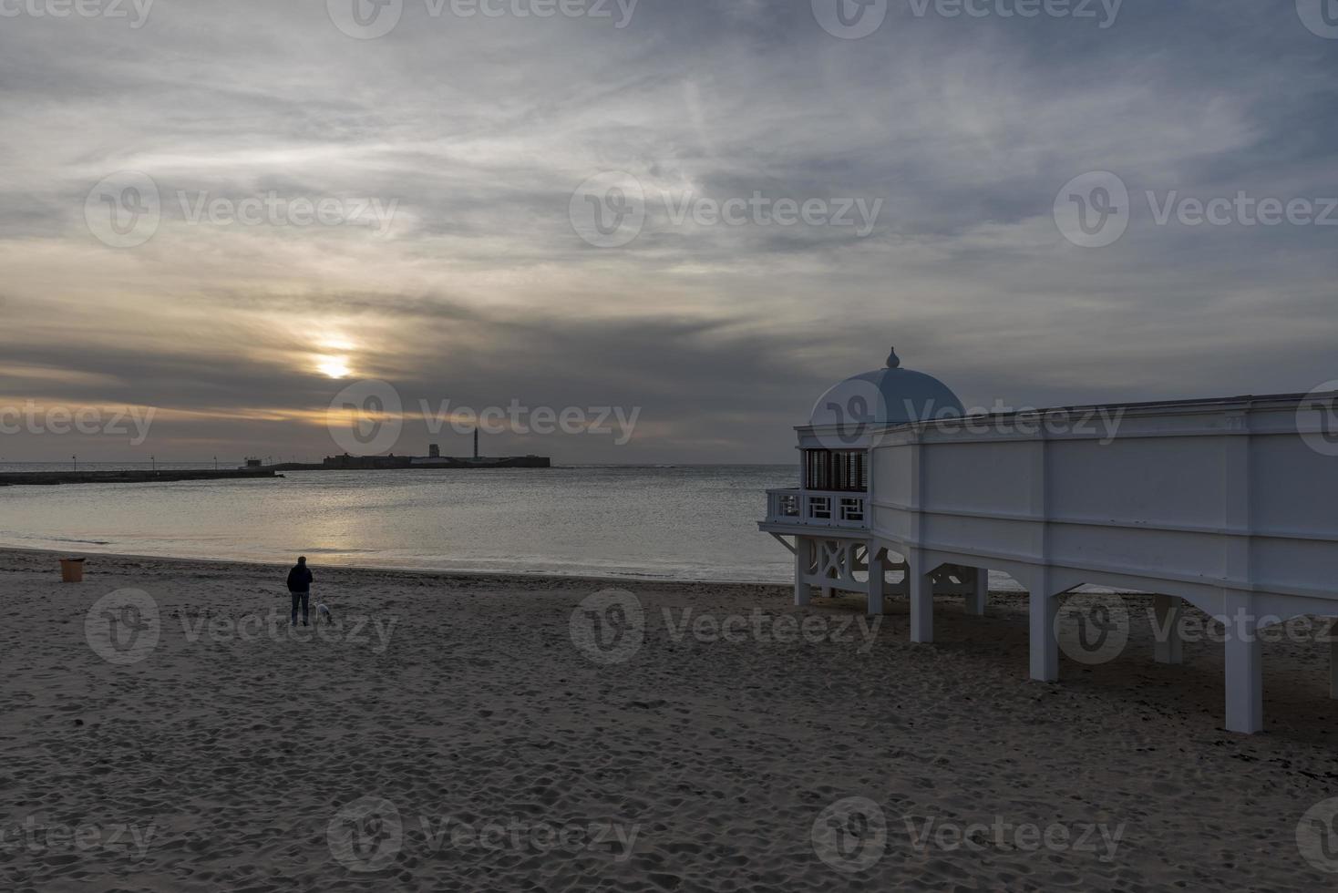 cadiz en hamn stad i andalusien i sydväst Spanien och annorlunda stad visningar foto