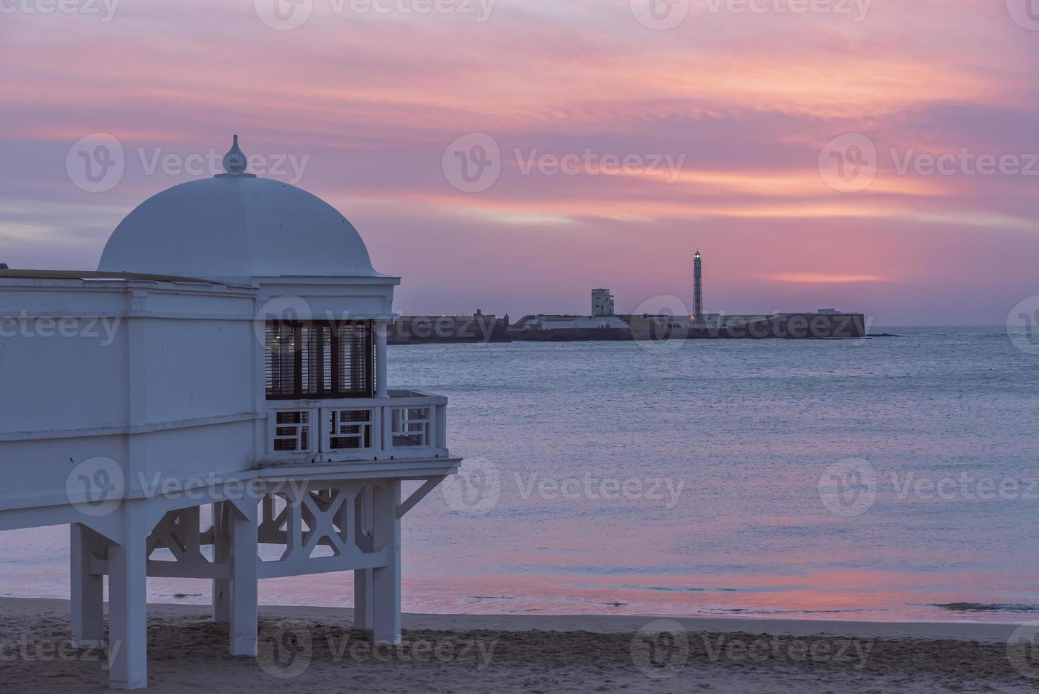 cadiz en hamn stad i andalusien i sydväst Spanien och annorlunda stad visningar foto