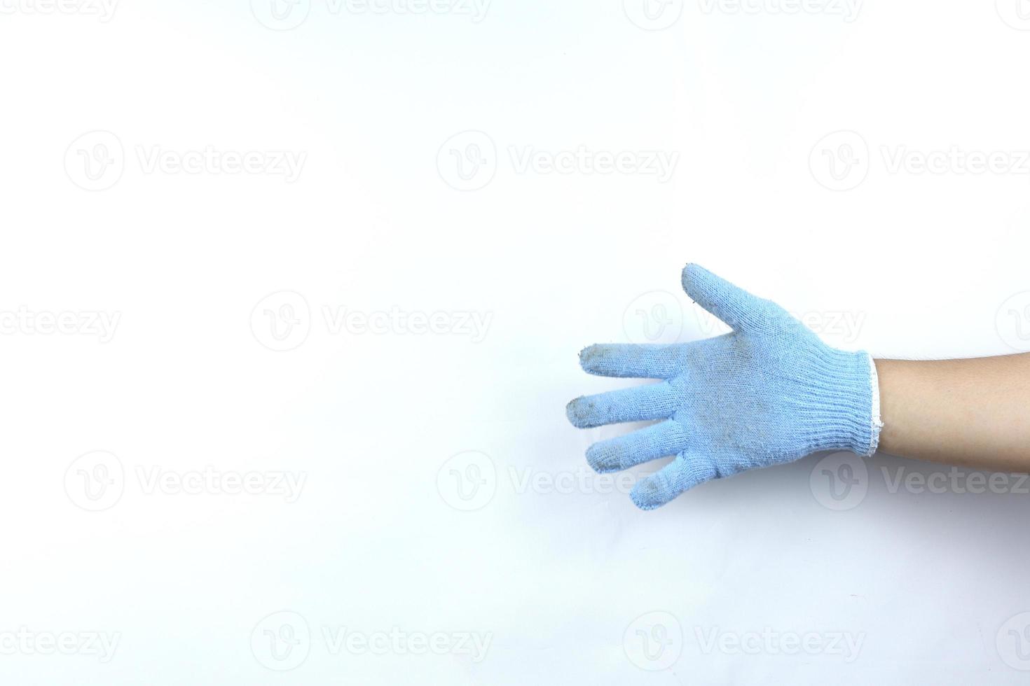 fem finger symbol isolerat på vit bakgrund foto