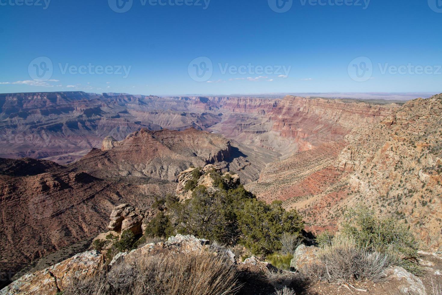 se från de kant av de stor kanjon på navajo punkt foto
