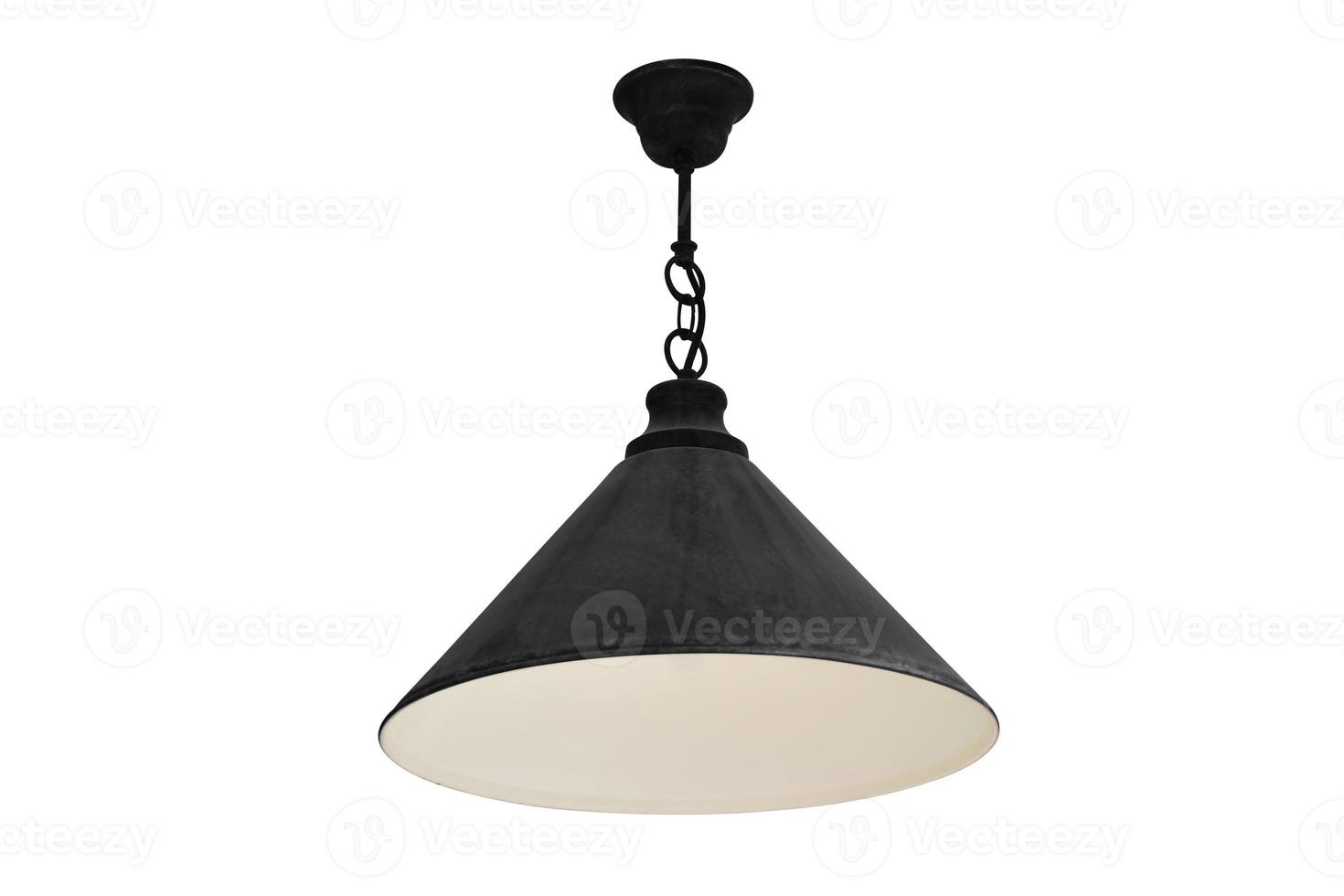 hängande lampa isolerad. foto