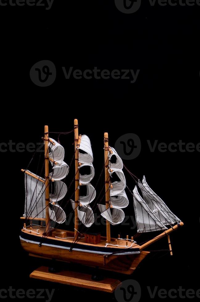 trä- modell fartyg foto